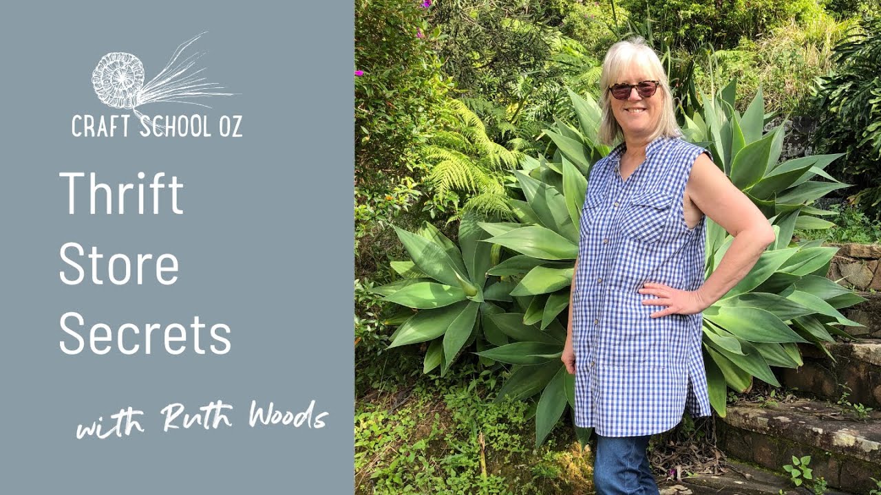 Thrift Store Secrets - what I buy for slow stitching projects