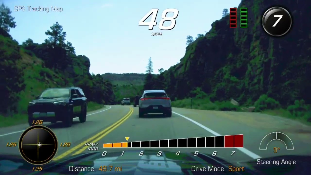 More fun! Fast-paced Road & Track Editor-in-Chief Dan Pund led us. Great Road! Colorado hill climb!