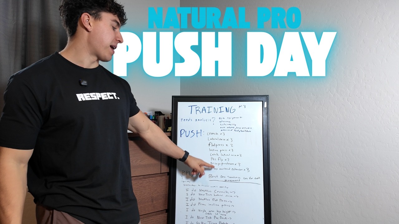 MY PUSH DAY BLUEPRINT (NATURAL PRO BODYBUILDER)