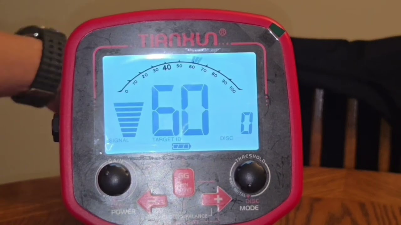 TIANXUN TX-850L METAL DETECTOR (VDI NUMBERS FOR SOME U.S. COINS & SOME JEWELRY)