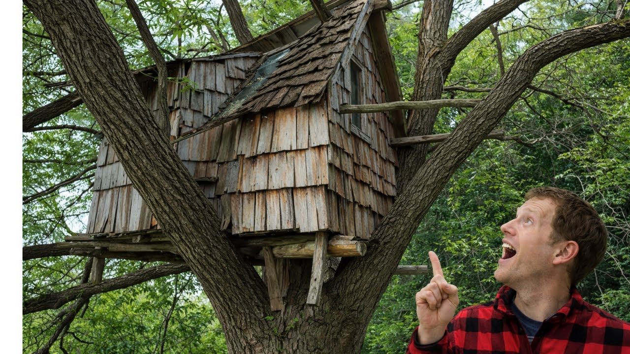 I Built a Tree House Using Only Free Pallets