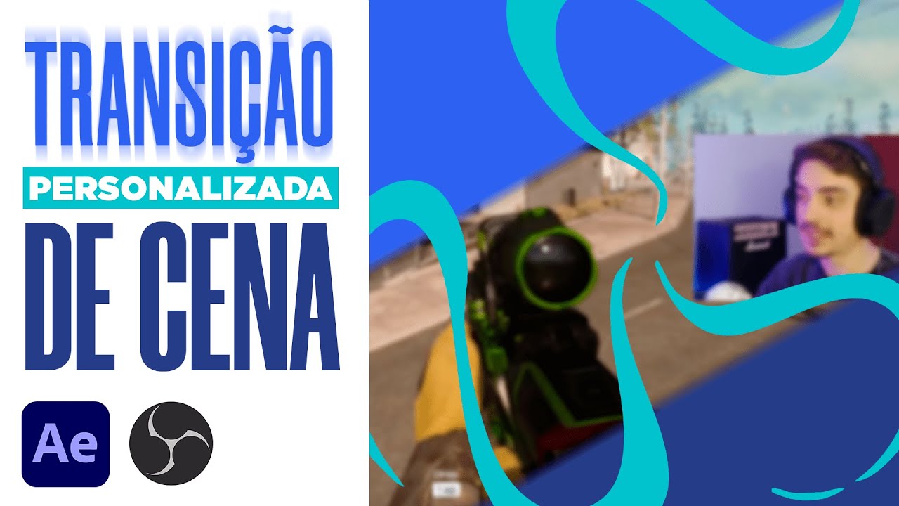 Como fazer TRANSIÇÃO DE CENA PERSONALIZADA no AFTER EFFECTS | Tutorial + como aplicar no OBS Studio
