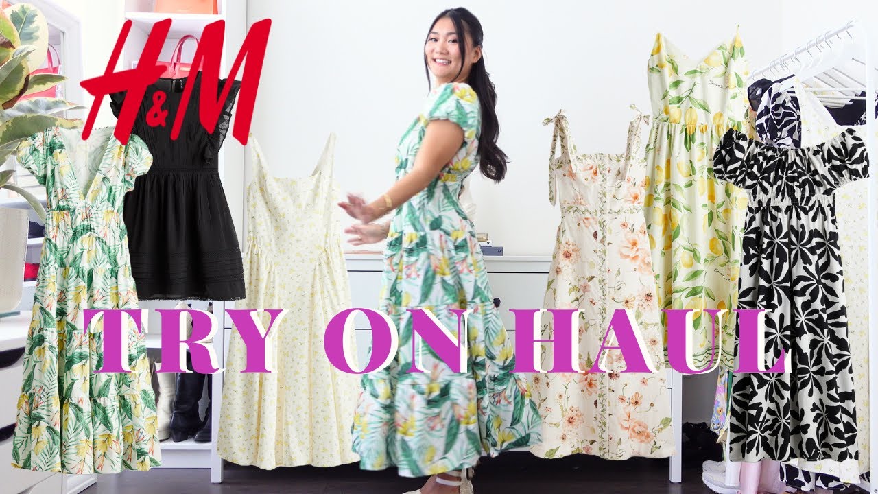 H&M SUMMER DRESS TRY ON HAUL PART 2 | PETITE FASHION