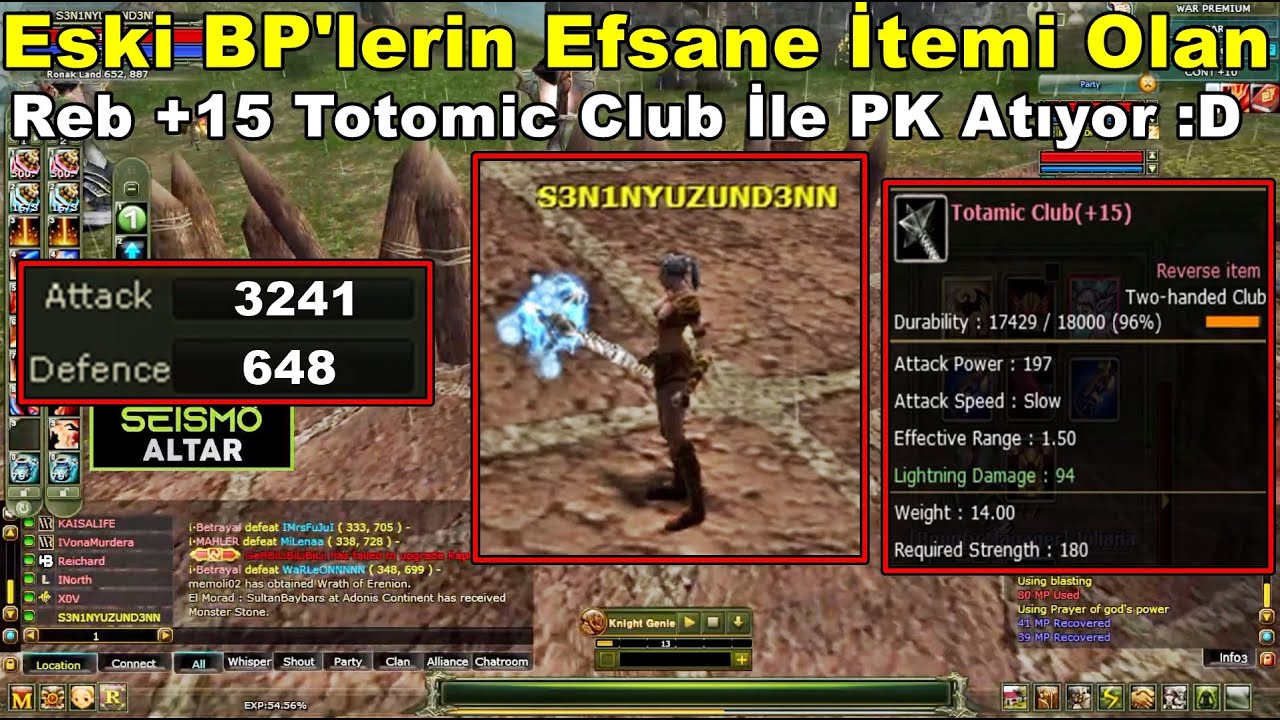 xMilchman - Ezik Görünümlü BP Prieste | Efsane İtem Reb +15 Toto Alıp PK'ya Çıkarsa! | Knight Online