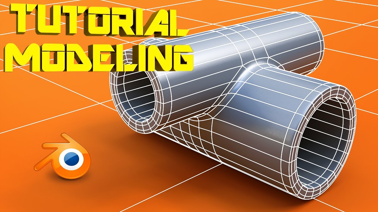 Modeling a pipe connection in Blender