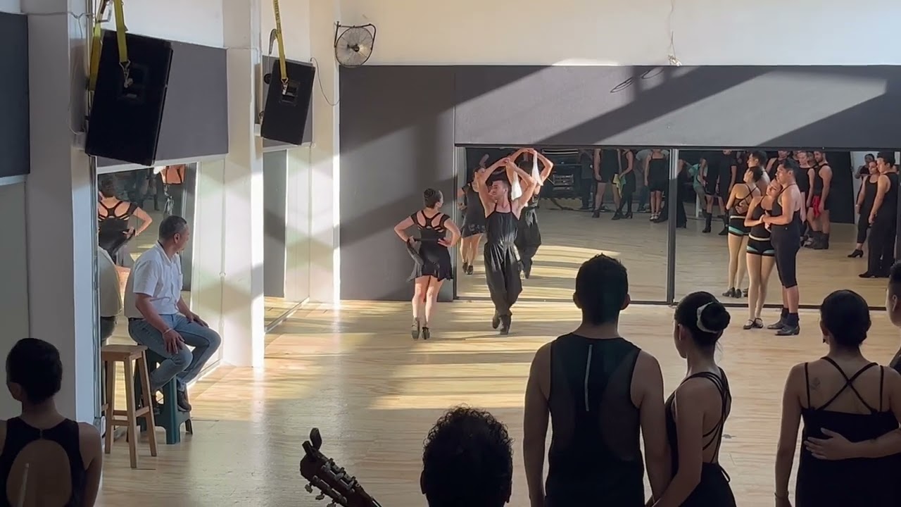 Ensayo de la Zamba del Cuadro de Argentina del programa 