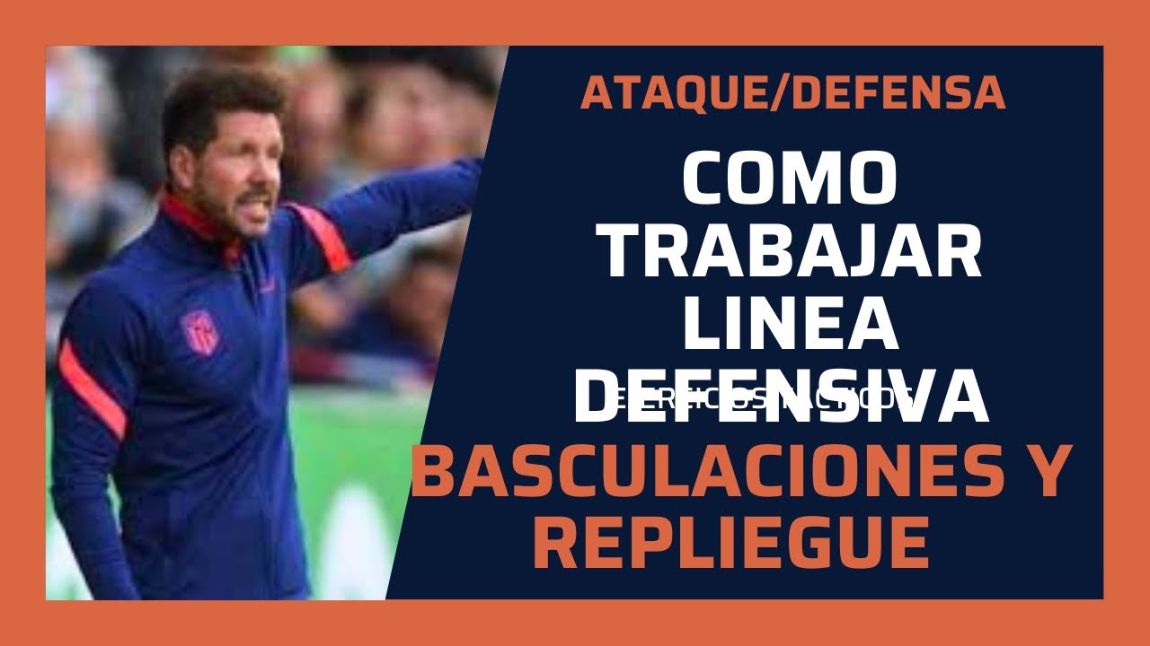 💥Ejercicio para trabajar la LÍNEA DEFENSIVA en FÚTBOL!⚽️Linea de 4 en Fútbol 11👉🏼futbol base🔝