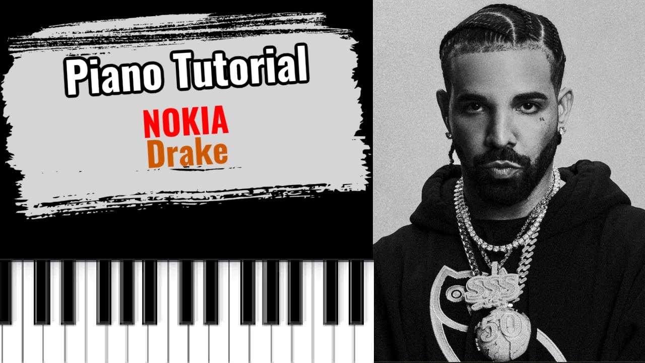 🎹NOKIA by Drake (easy piano tutorial lesson free)