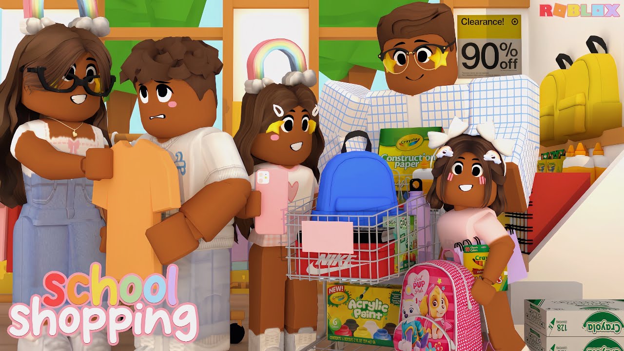 ✏️НАЗАД К ШКОЛЬНЫМ ПОКУПКАМ! *НОВЫЕ СЕМЕЙНЫЕ ГОЛОСА* Ролевая игра Roblox Bloxburg 