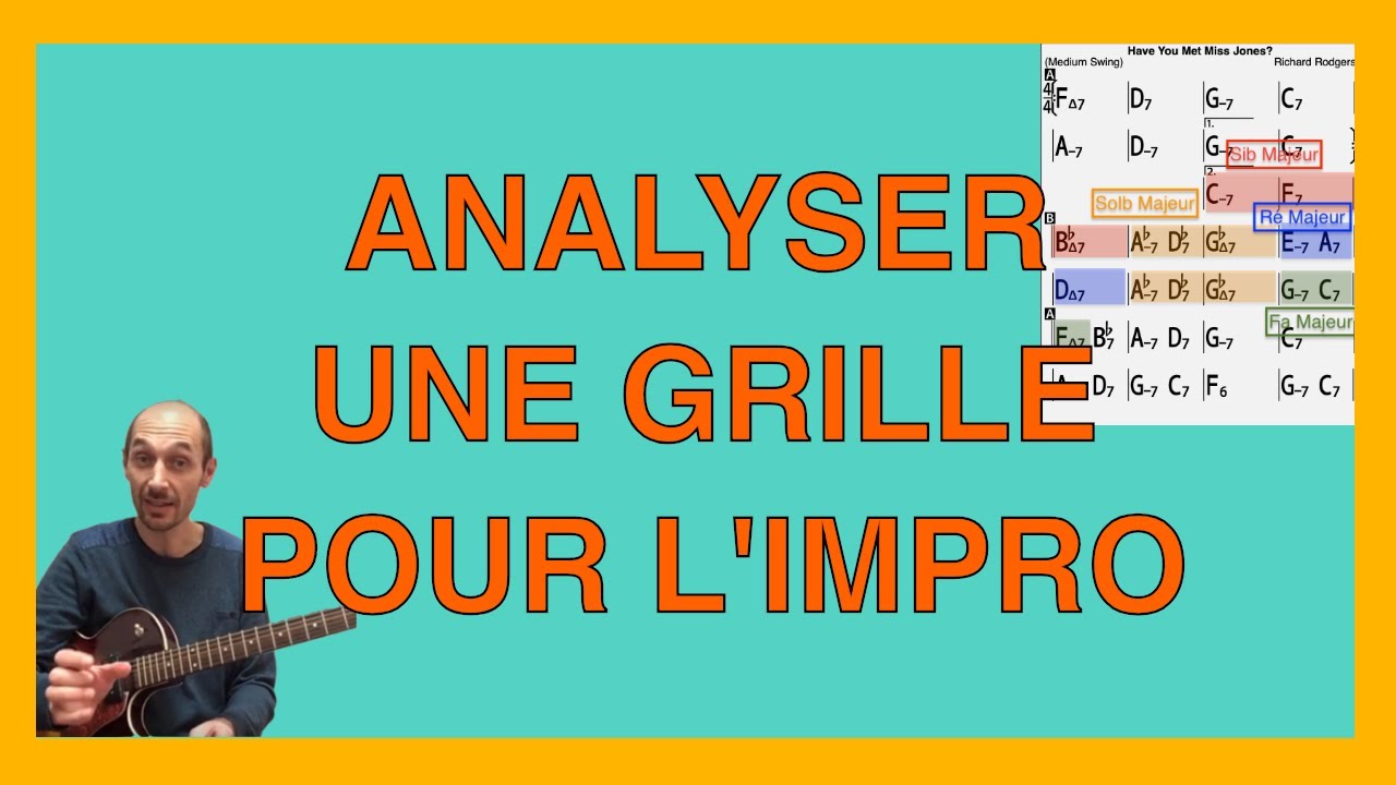 Comment analyser simplement une grille d'accords pour improviser à la guitare