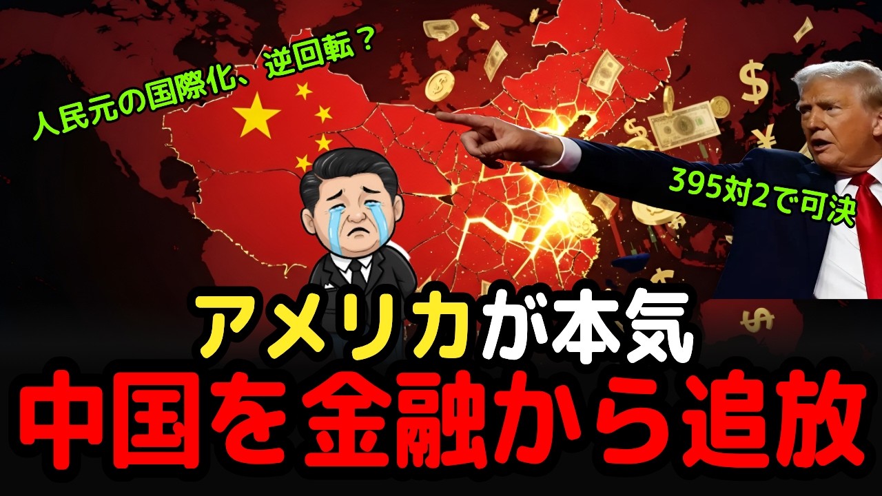 スッキリ解説、台湾保護法で中国経済は終わるのか？世界金融から排除される仕組み