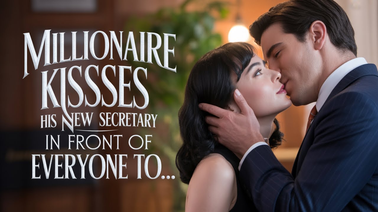 A millionaire kisses his new secretary in front of everyone to escape an arranged marriage, now t...