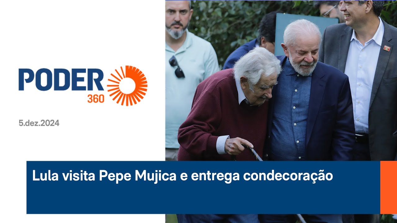 Lula visita Pepe Mujica e entrega condecoração