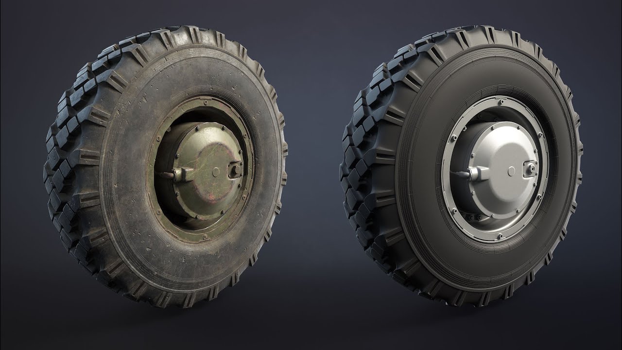 Колесо БТР-4 / БТР-3, 3д-модель