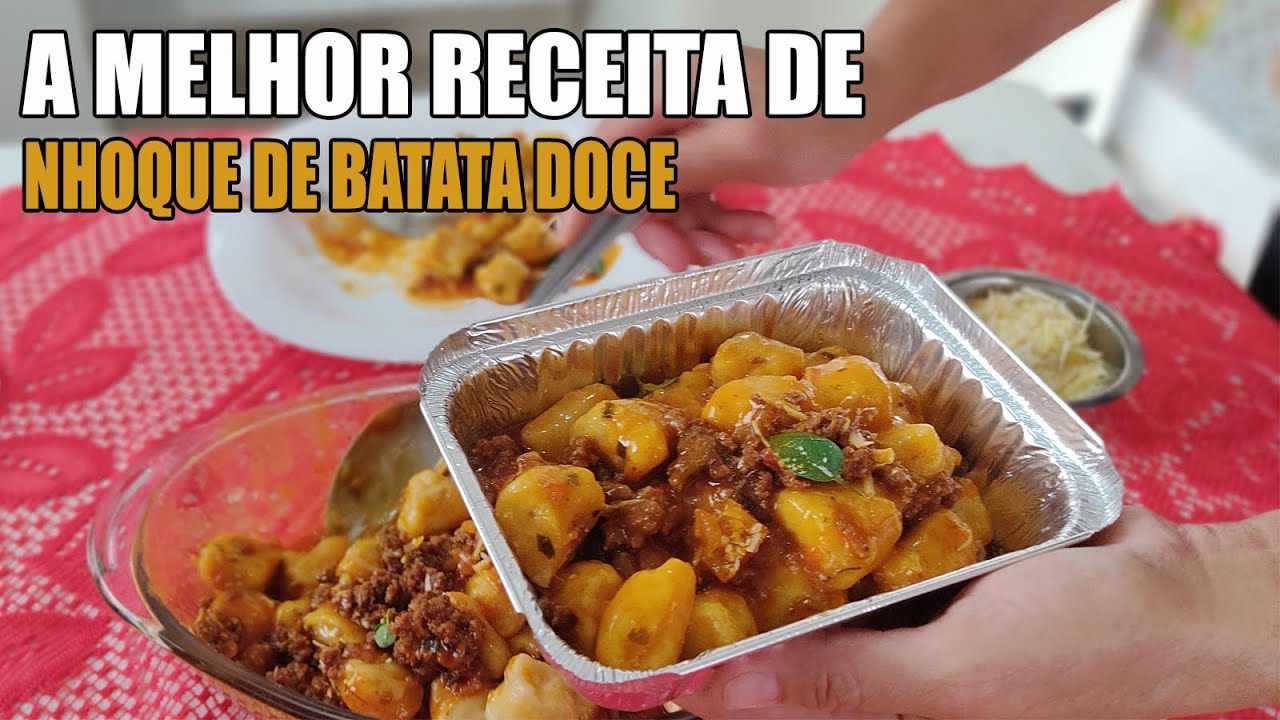 NHOQUE DE BATATA DOCE - RECEITAS DA ROSA