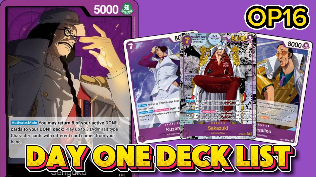 OP16 Sengoku Can Make 21 Don Plays! | ONE PIECE CARD GAME DECK LIST AND GAMEPLAY 