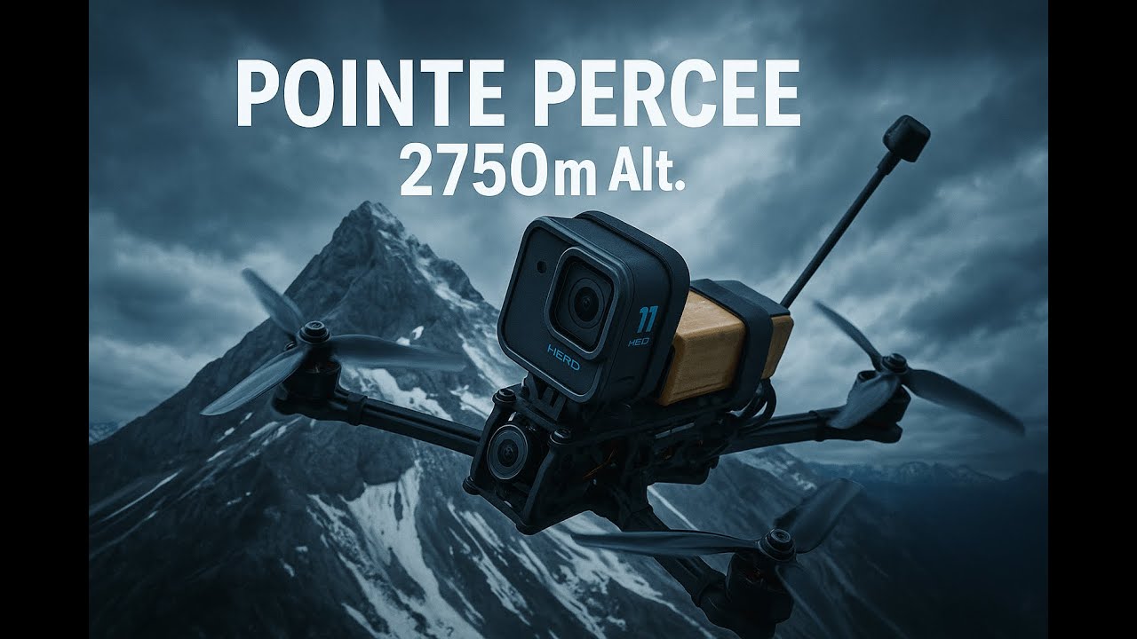 DRONE FPV LONG RANGE | Summiting Pointe Percée 2750m Alt | 4K