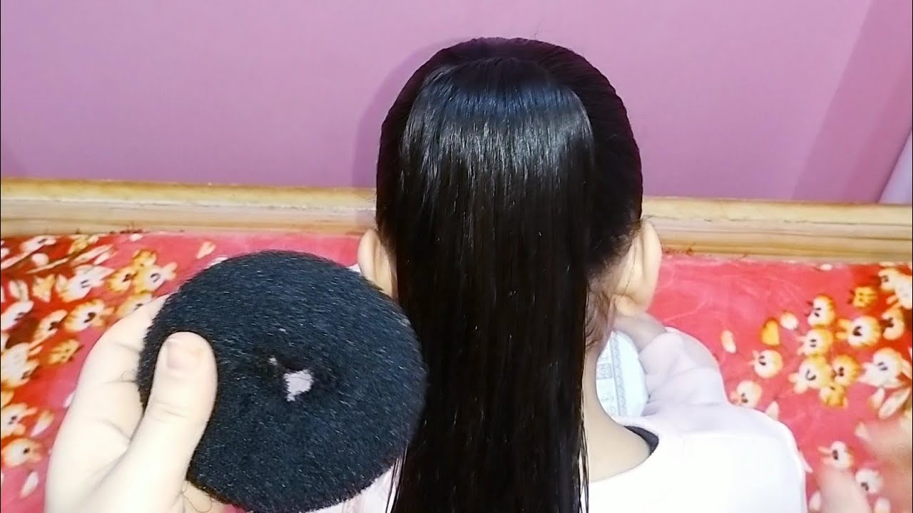 لو متاخره على المدرسه فى اقل من 5دقائق هتعملى اجمل وأسهل تسريحه للشعرالخشن للأطفال 👍❤