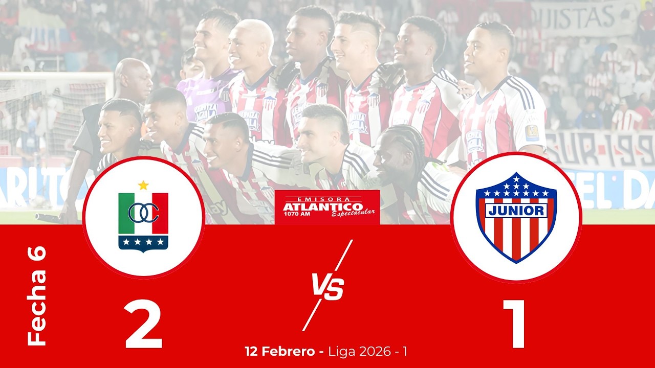 🔴 Once Caldas Vs Junior - Liga BetPlay Fecha 6 - 12  de Febrero 2026