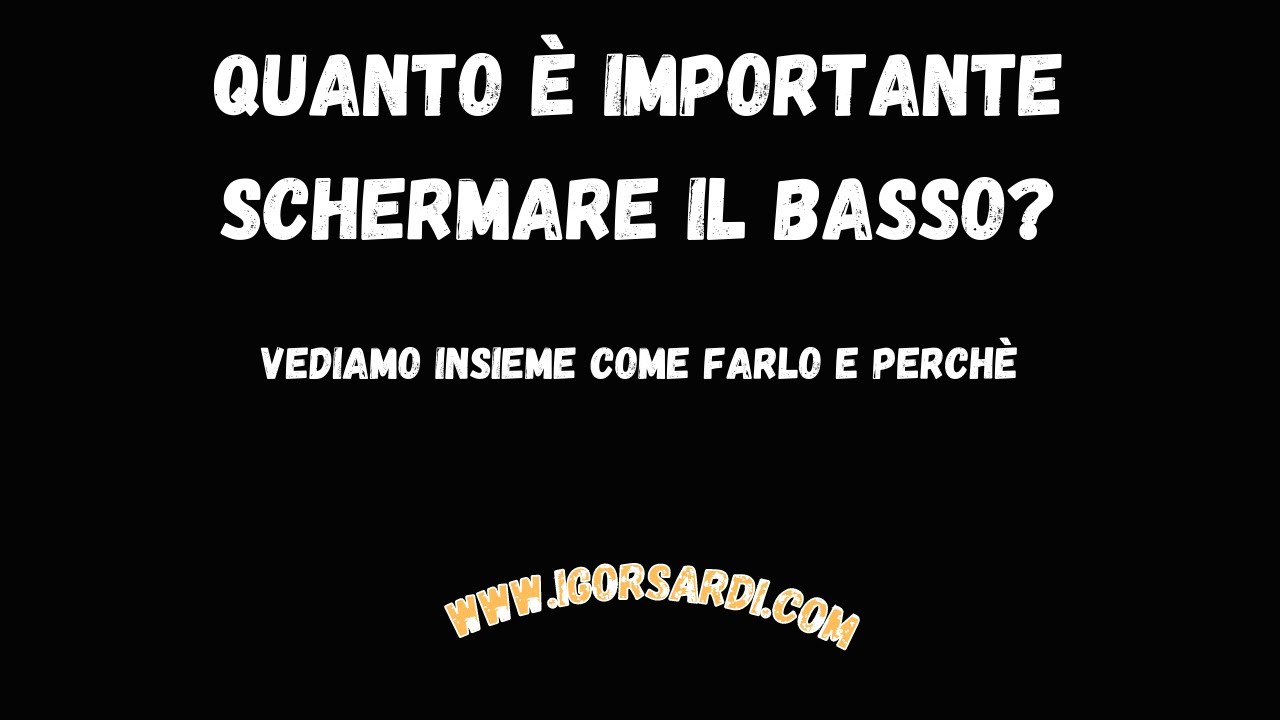Come e perchè schermare il basso o la chitarra? Procedimento passo dopo passo