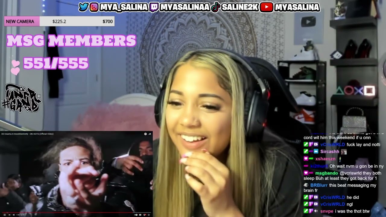 Mya Salina REACTS to DD Osama X HoodStarDotty - ON HOTS (Official Video)