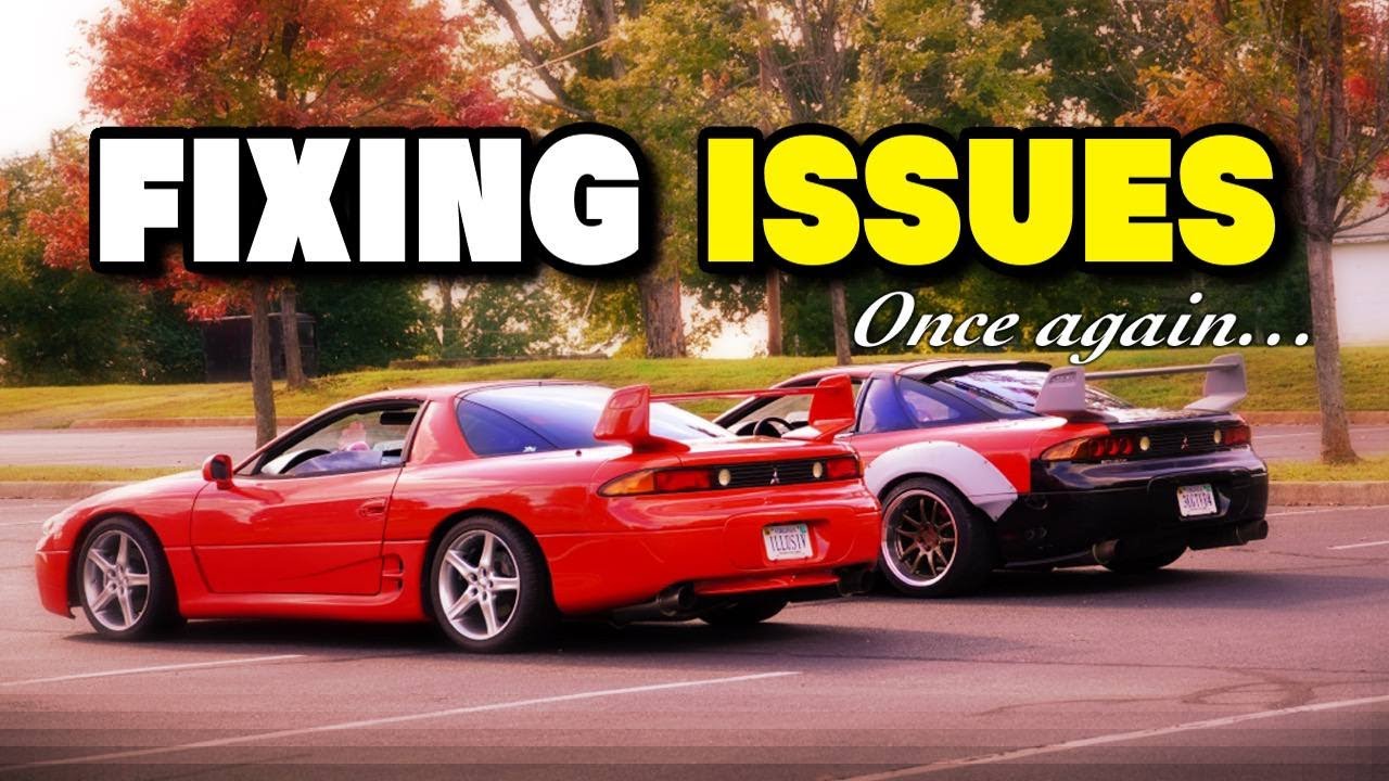 Fixing Issues on our 3000gt VR4. Power Steering Leak, Dead Batteries, Ignition.