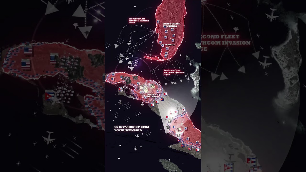 US invasion of Cuba [Fictional] WW3 Scenario #mapping #cuba