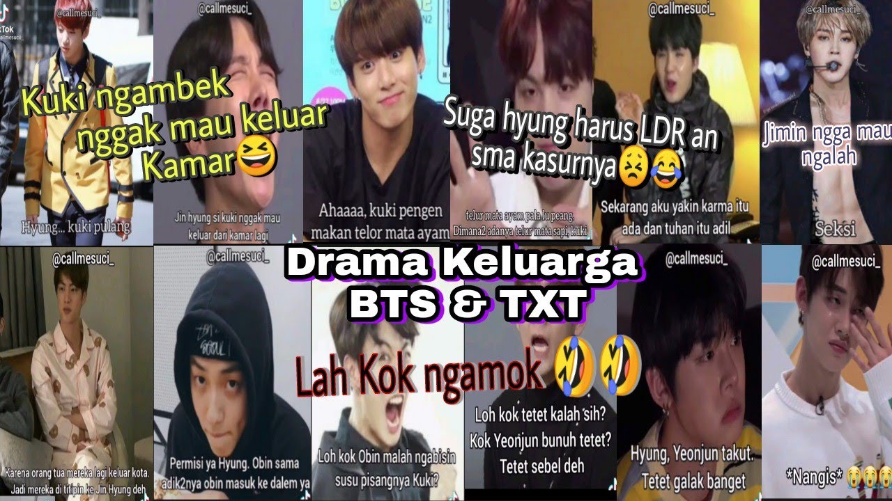 Drama Keluarga BTS & TXT (Part5) ||Kuki ngambek😂🤣