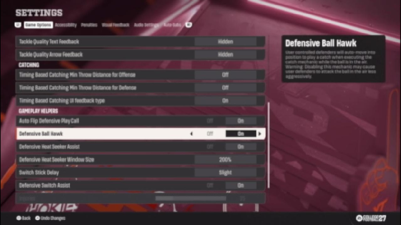NCAA College Football 27 best setting for RTG Defensive player cfb27 Road to Glory. 