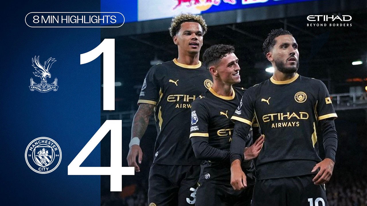 EXTENDED HIGHLIGHTS | Crystal Palace 1-4 Man City | Cherki and Haaland at the double!