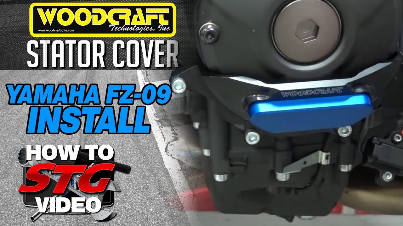 How To Install a Woodcraft Stator Cover Protector On a Yamaha FZ-09 from SportbikeTrackGear.com