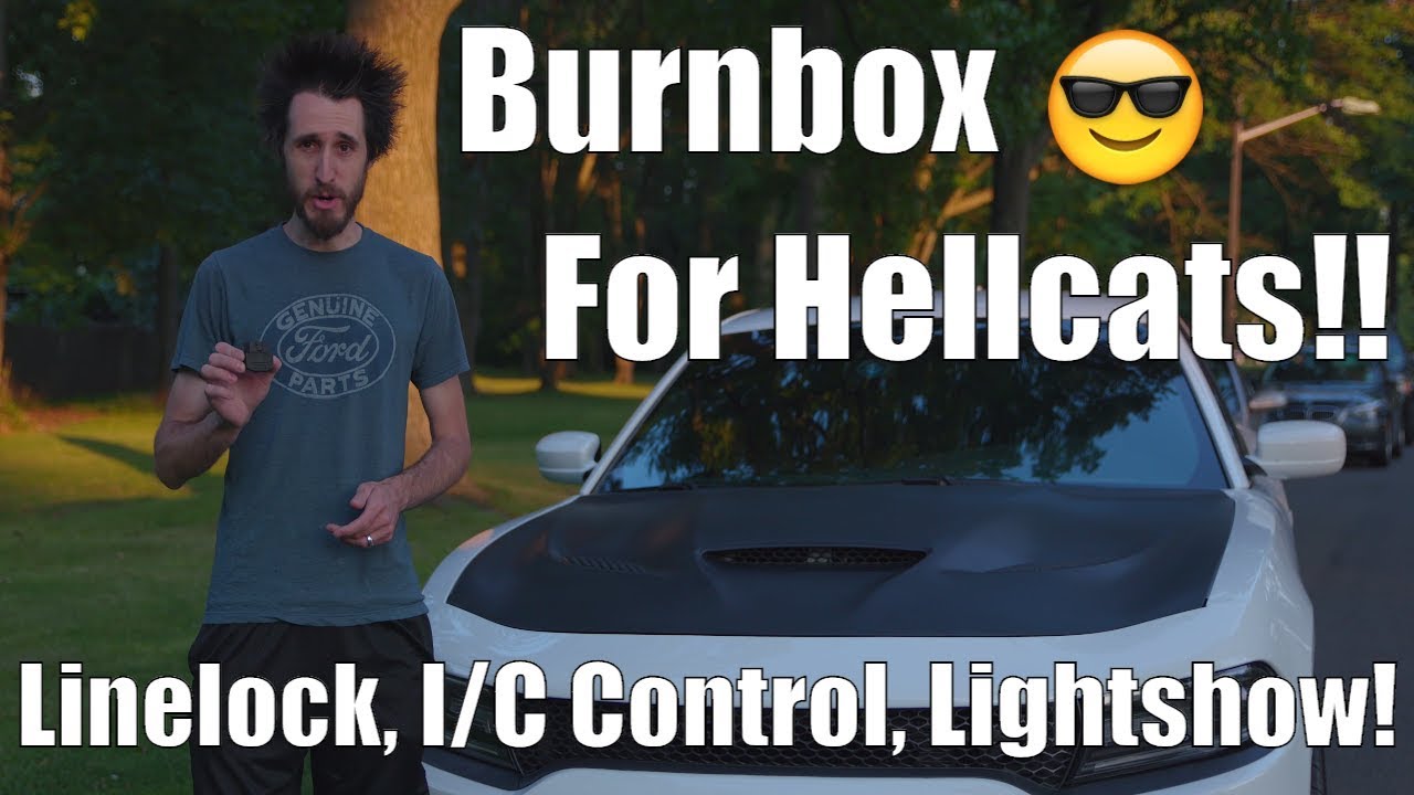 Review: Burnbox Dodge Charger/Challenger Hellcat! Strobes/Light Show Line Lock Intercooler Control!