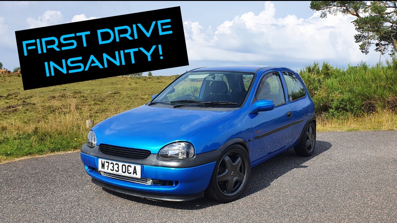 ПЕРВАЯ ЕЗДА НА МОЩНОЙ CORSA B C20LET!!