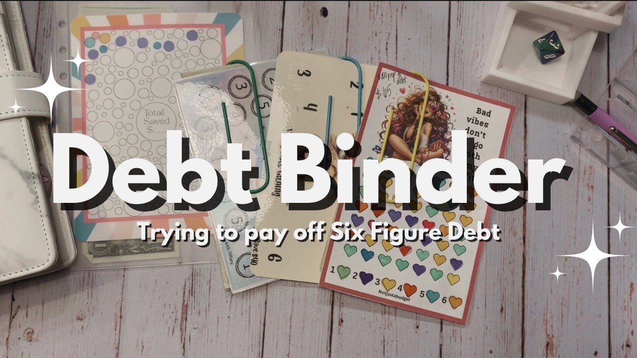 ✨Cash Stuffing My Debt Binder✨ | $263 | Finished 3 Challenges🎉 | Six Figure Debt | Notjustabudget
