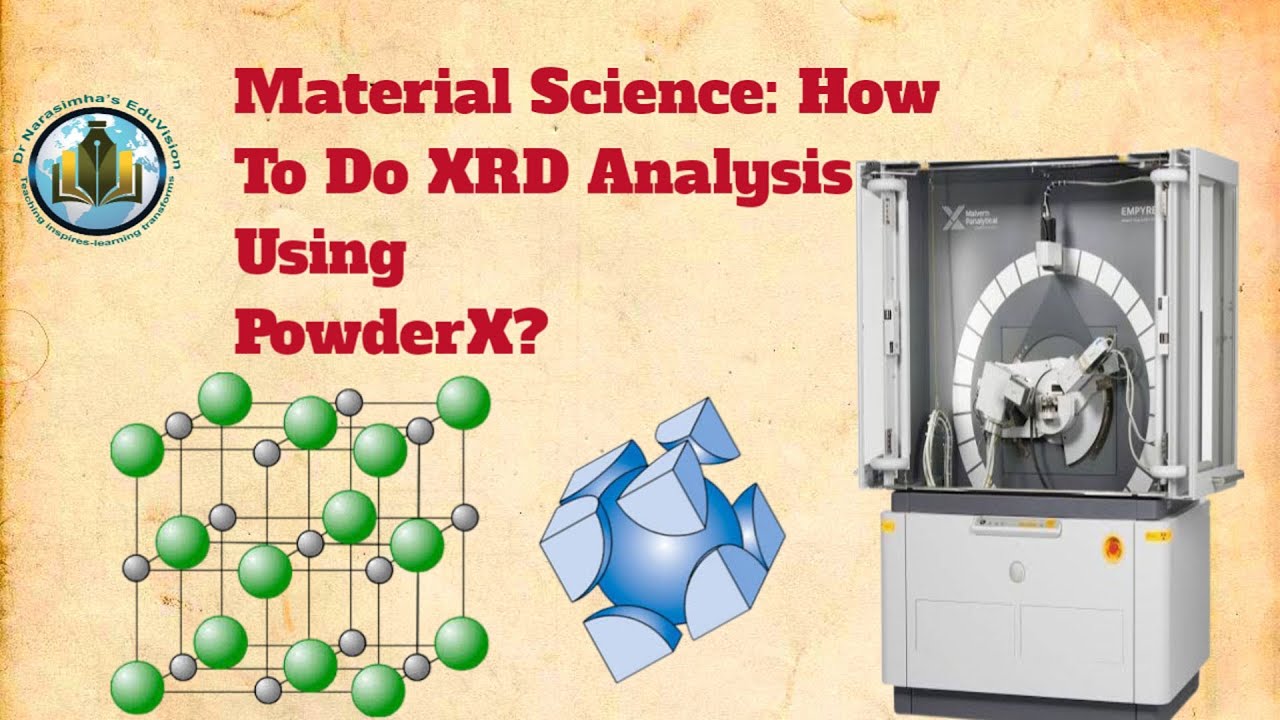 Material Science: How to do XRD analysis using powderX?