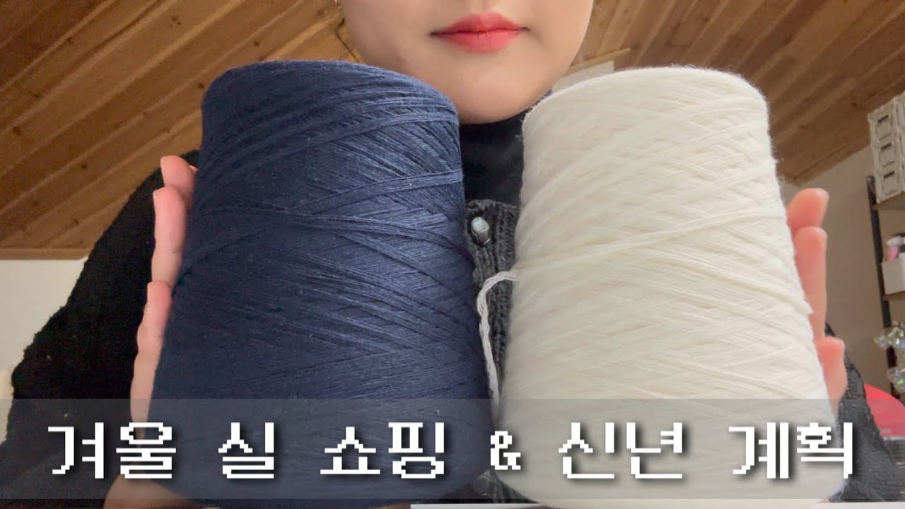 ⭐️신년 계획 발표⭐️두둥! 굿실에서 산 겨울 실🧶, 산타의 서프라이즈 선물🎁
