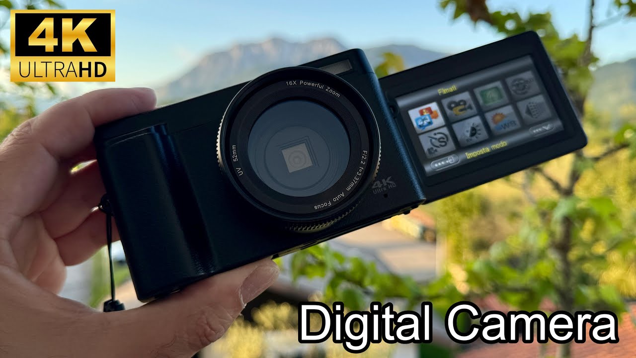 The Best Low Cost Digital Camera 4K , 48MP with 16X Zoom and 180° Flip Screen