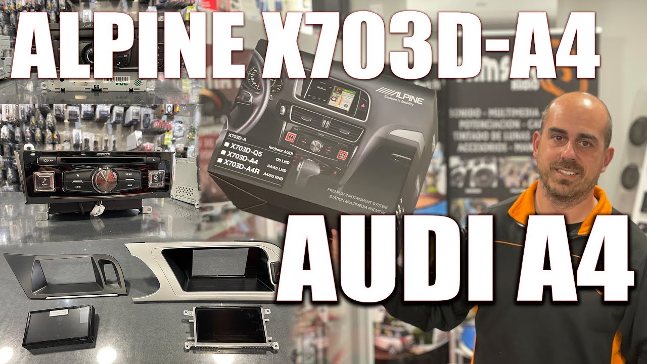 Instalación radio ALPINE X703D-A4 en AUDI A4 | Tamscar Audio