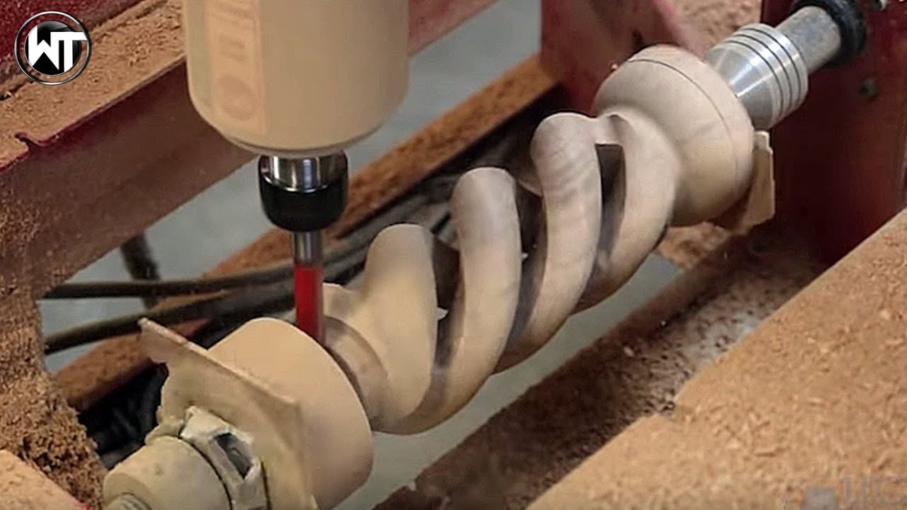 CNC Wood lathe with engraving spindle & Wood turning Projects | Best Wood workers Compilation