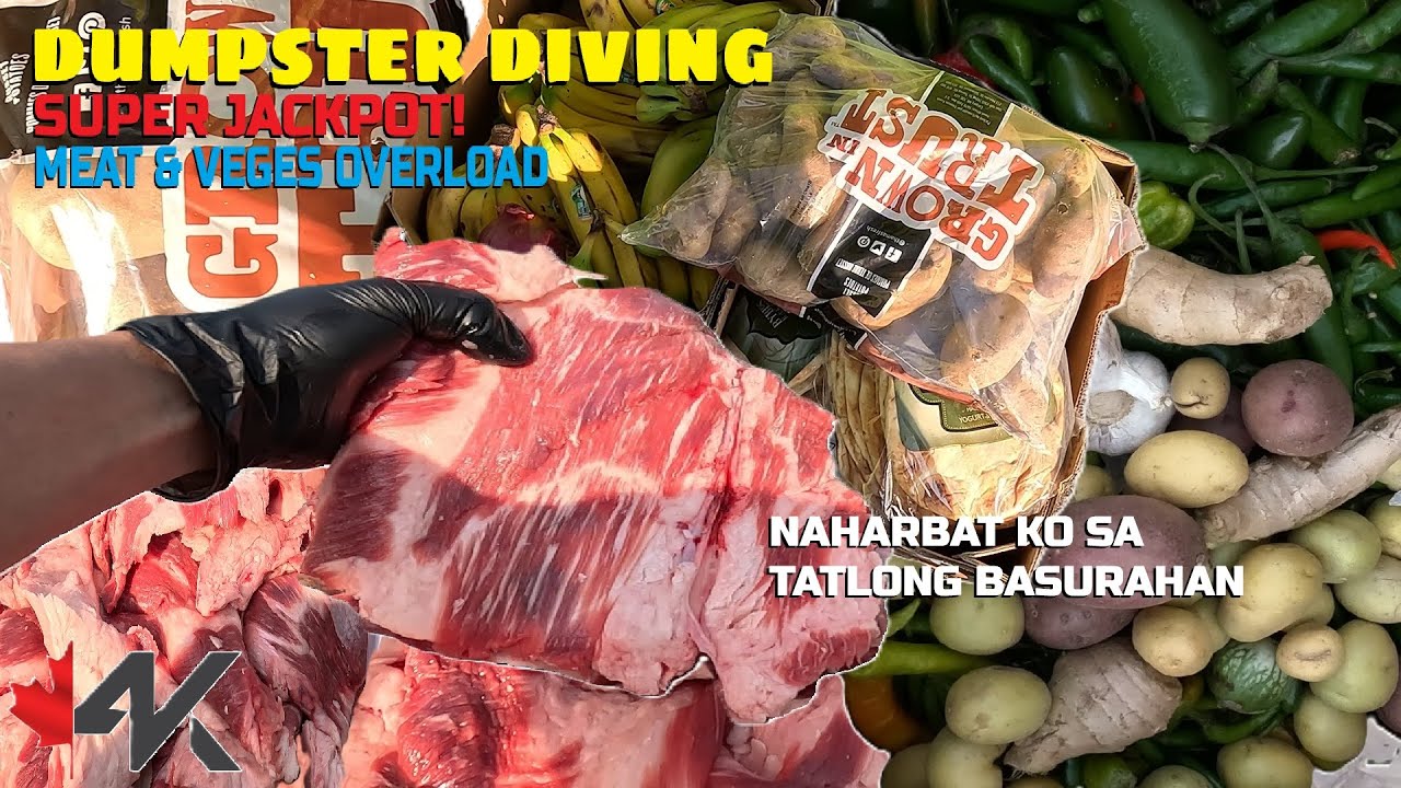 Dumpster Diving SUPER JACKPOT! MEAT & VEGES OVERLOAD Ito ang Naharbat ko sa Tatlong Basurahan