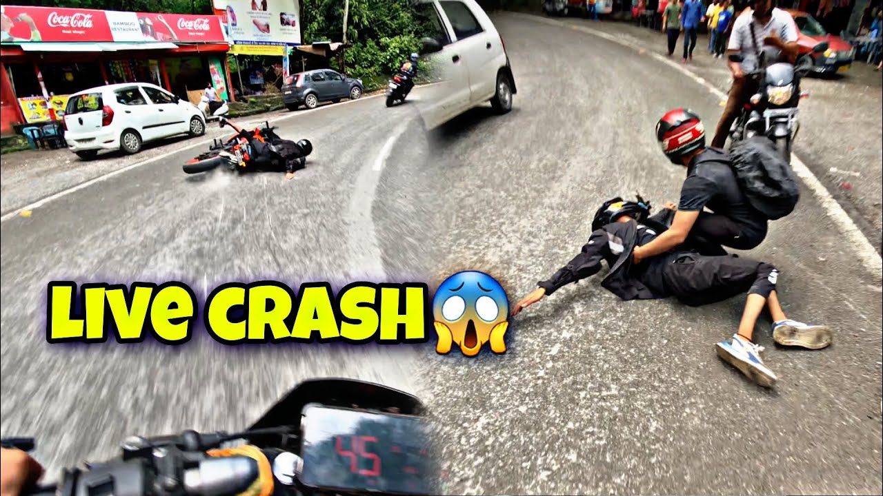 Live bike crash 🥺 || RC200 crash || crash hogya 😭|| Hyper ride