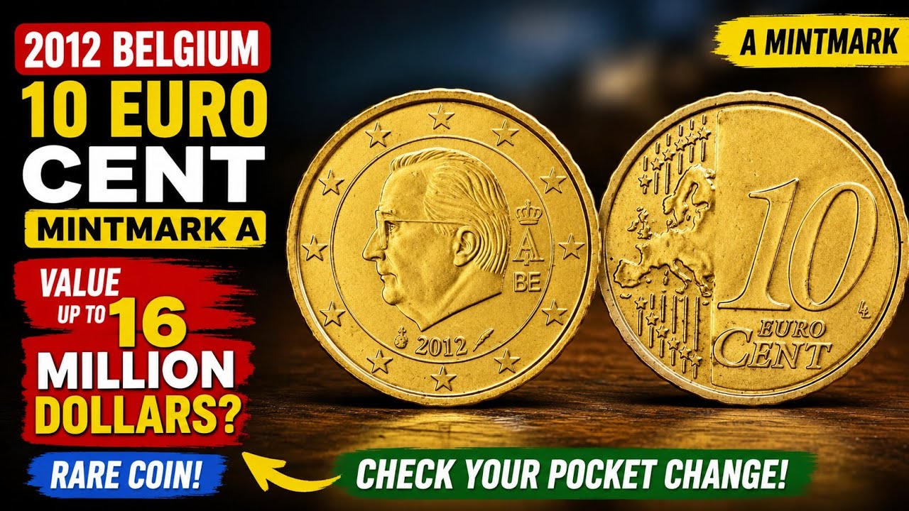 2012 Belgium 10 Euro Cent Coin Value | A Mintmark Rare Coin Worth $16 Million?