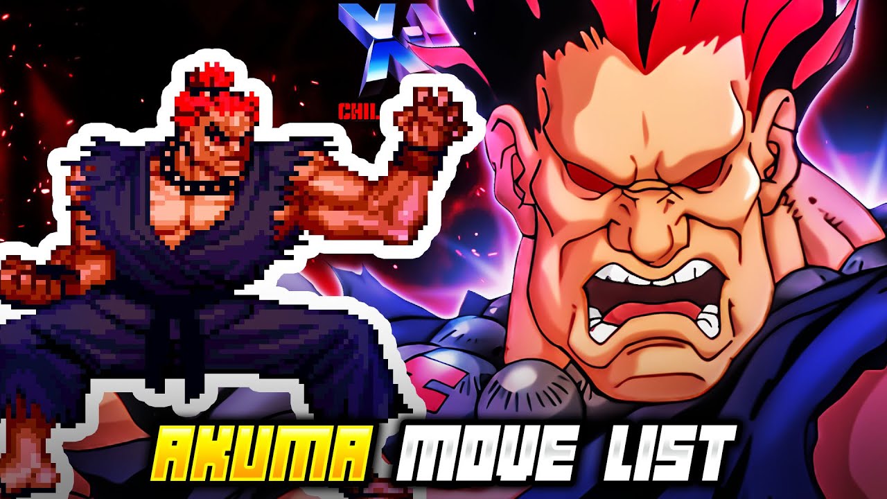 AKUMA MOVE LIST - X-Men: Children of the Atom (XCOTA)