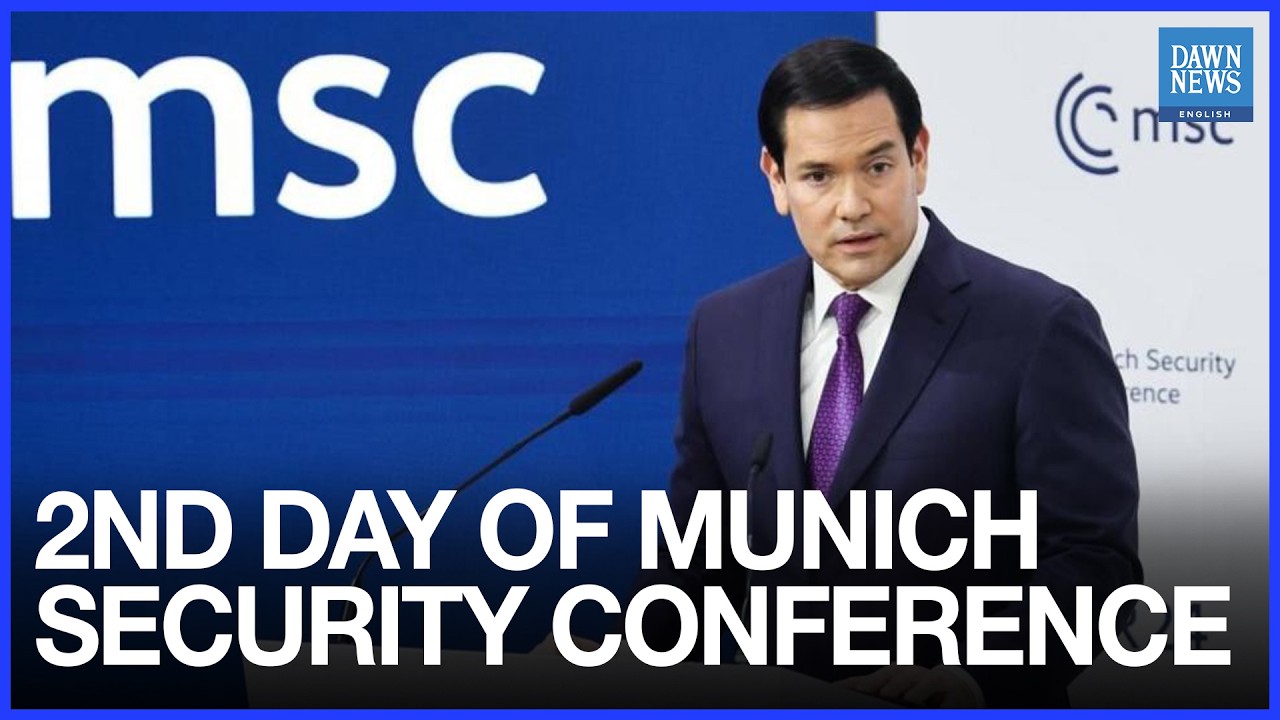 US' Rubio And European Heads Of State Arrive For Second Day Of Munich Security Conference