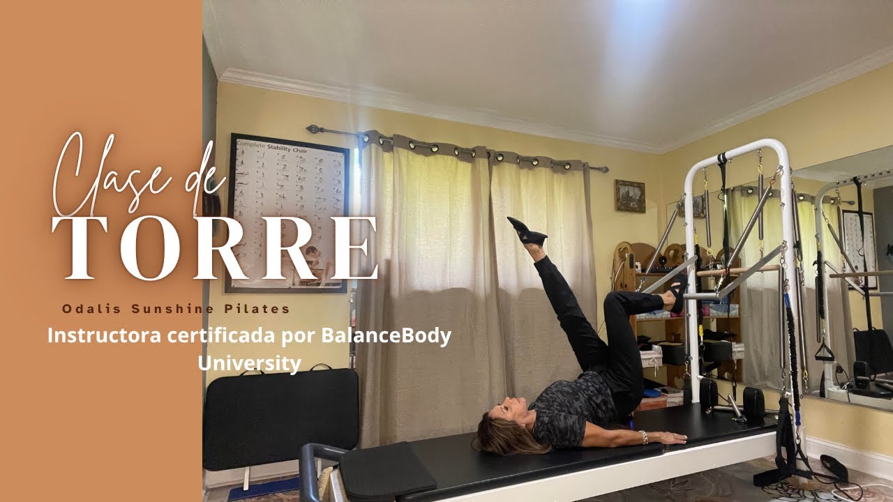 Clase de Pilates Torre/Principiantes e intermedio: Ejercicios de cuerpo completo con Reformer.