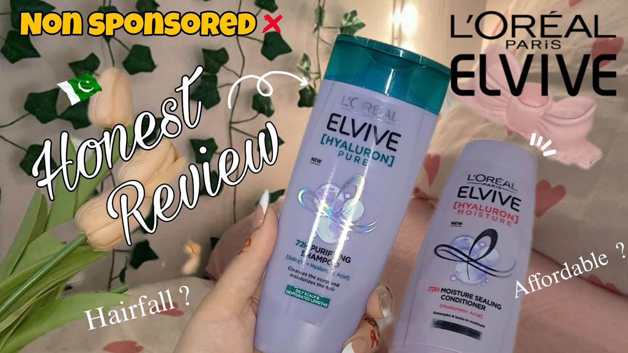 Loreal Elvive Hyaluron Pure Shampoo & Conditioner honest review 💌#haircare 