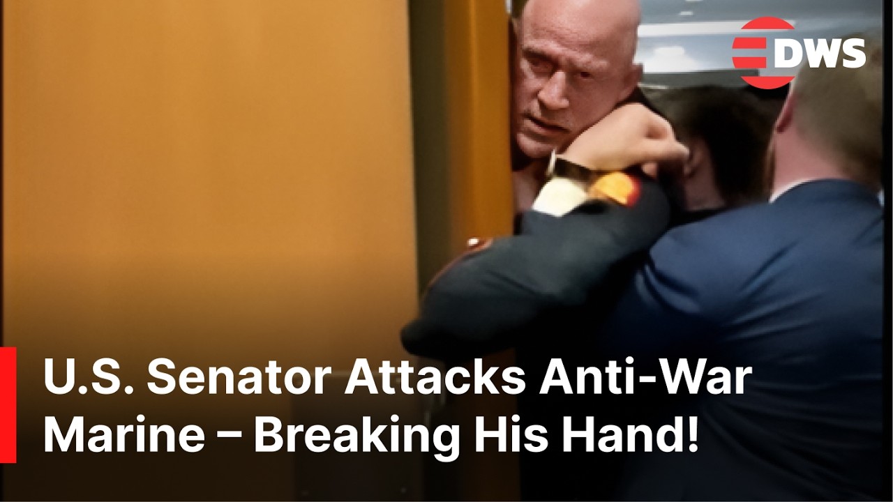 UNSEEN CLASH: U.S. Marine Veteran Dragged Out of Senate Hearing After Protest | AC1Z