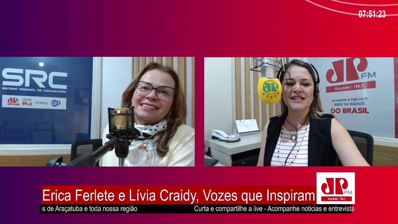 Erica Ferlete e Lívia Craidy, Vozes que Inspiram | Jornal da Manhã Araçatuba | 06.03.2026