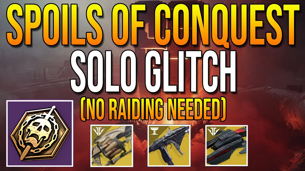 EASY SOLO* Spoils of Conquest Glitch! No RAIDING NEEDED (Destiny 2 Season of the Risen)