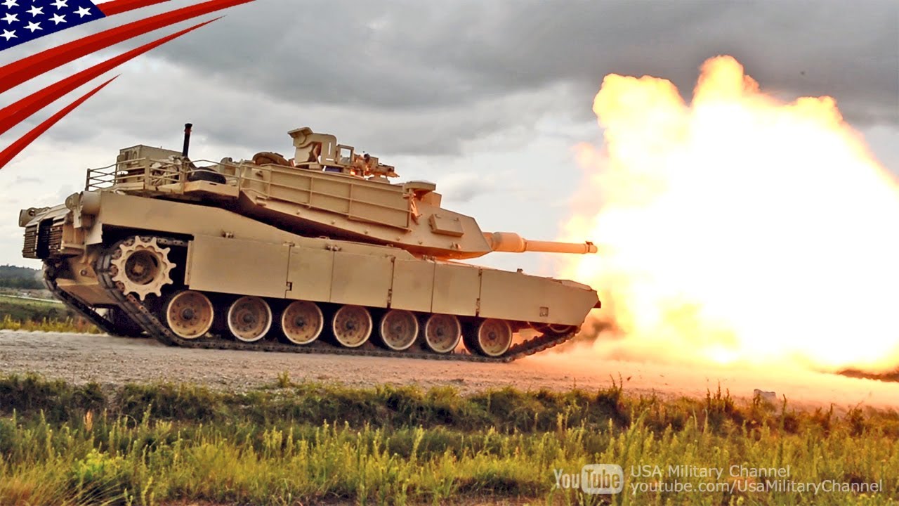 米陸軍M1A2エイブラムス戦車の訓練映像